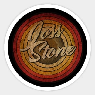 arjunthemaniac, circle retro faded Joss Stone, Sticker